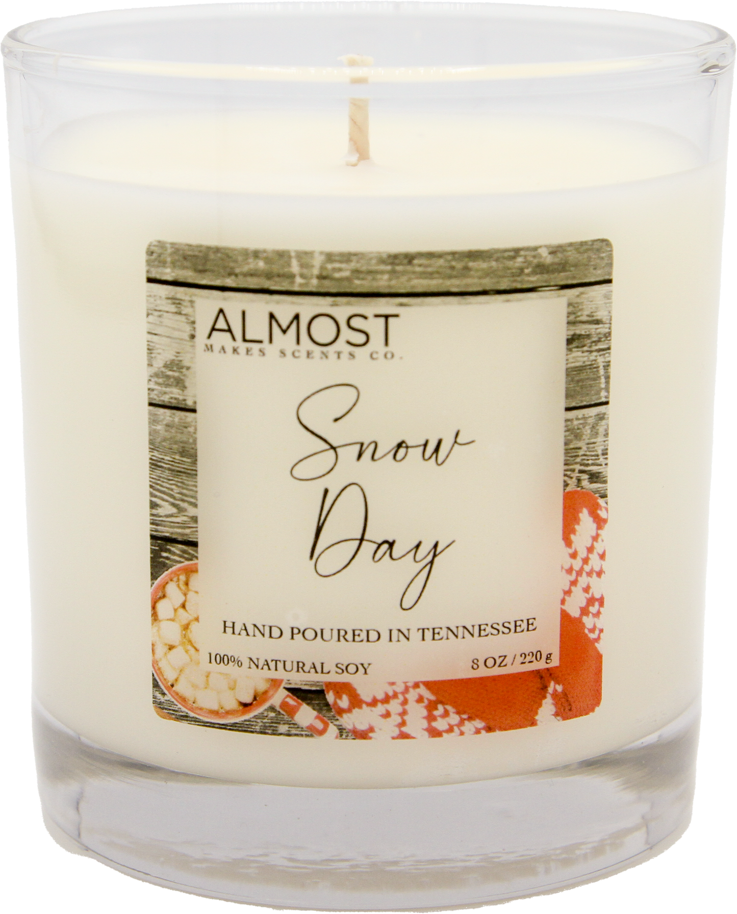 Snow Day Handcrafted Soy Candle 8oz