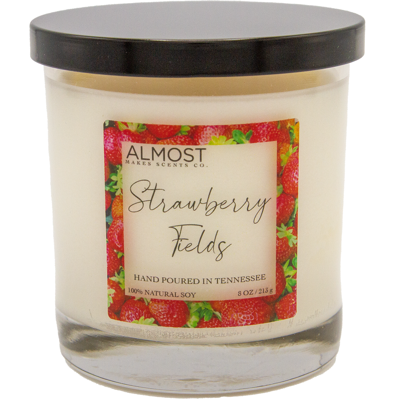 Strawberry Fields All Soy candle 8 oz