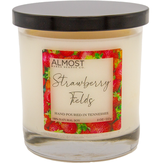 Strawberry Fields All Soy candle 8 oz