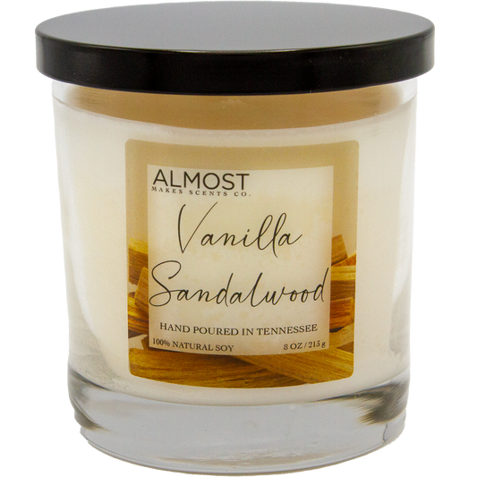 Vanilla Sandalwood All Soy candle 8 oz
