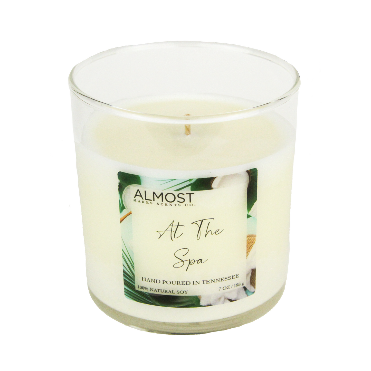 At the Spa Handcrafted All Soy candle 8oz
