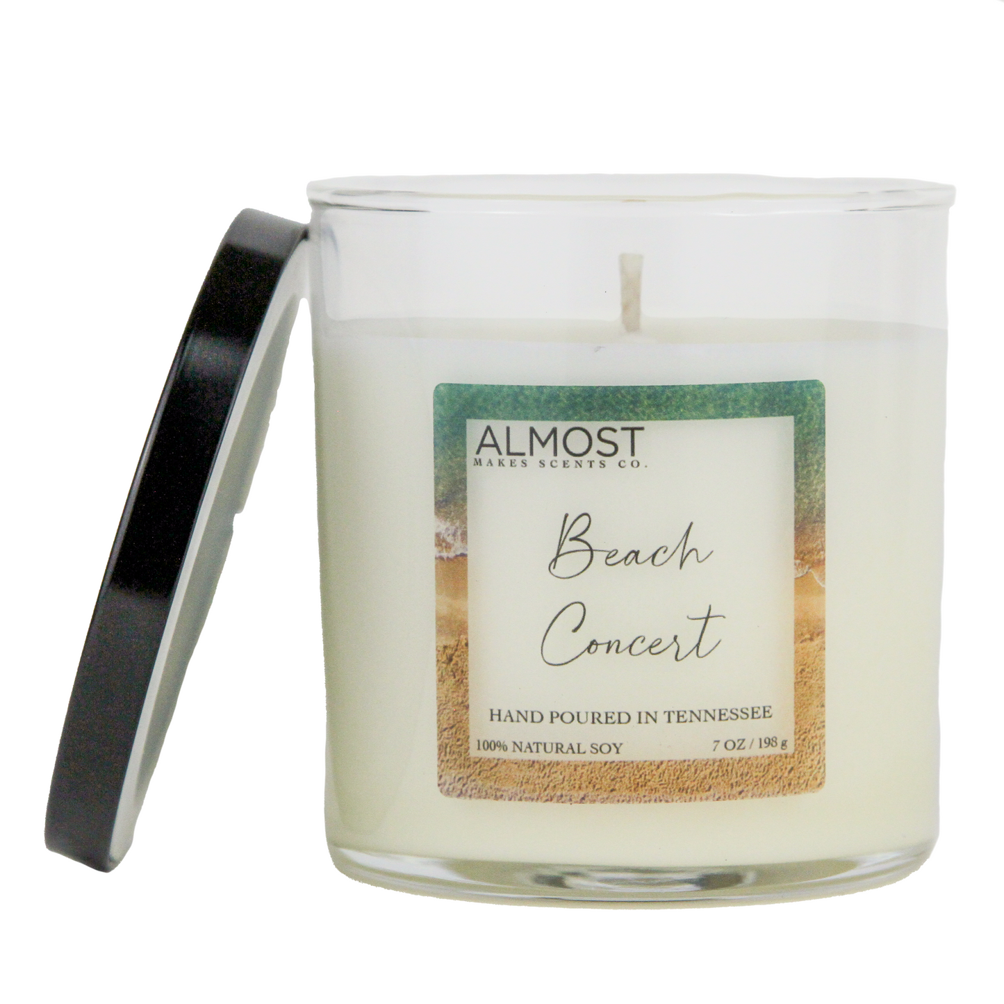 Beach Concert Handcrafted All Soy candle 8oz
