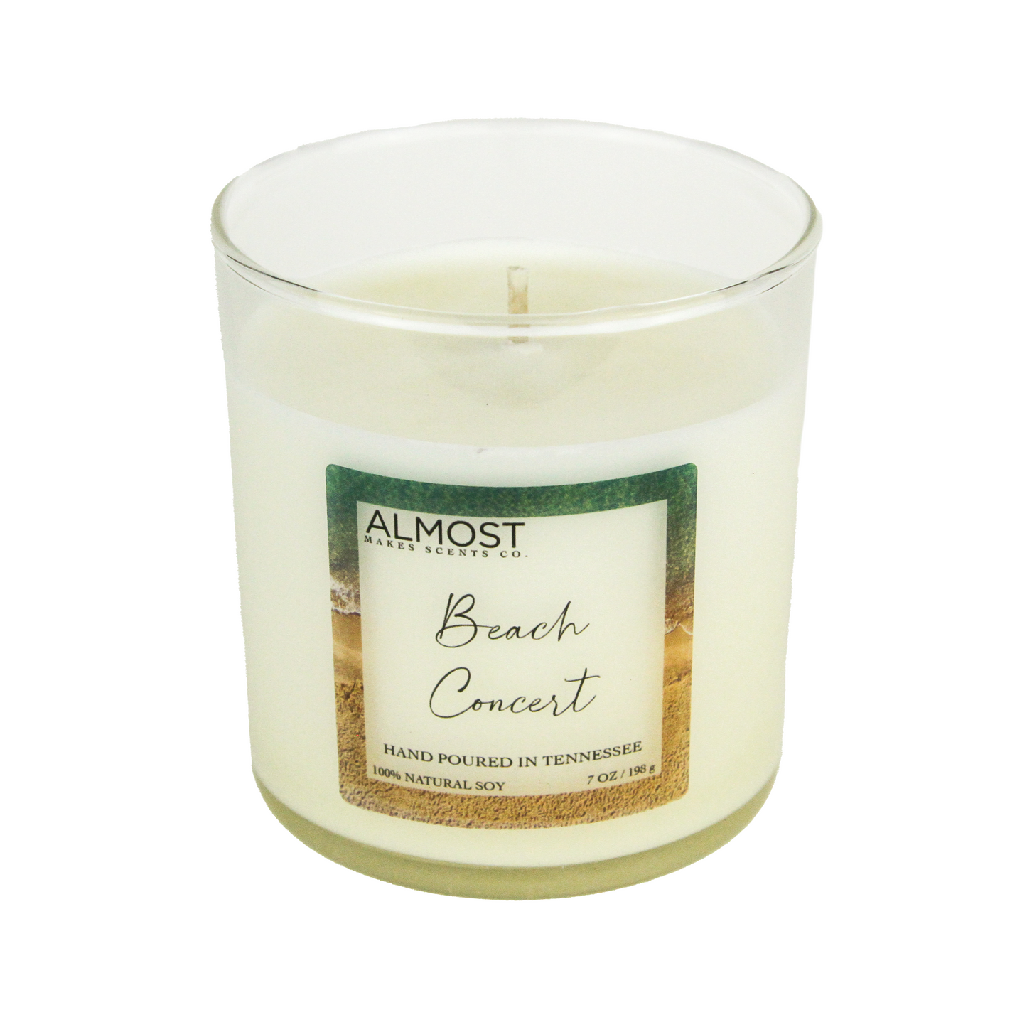 Beach Concert Handcrafted All Soy candle 8oz