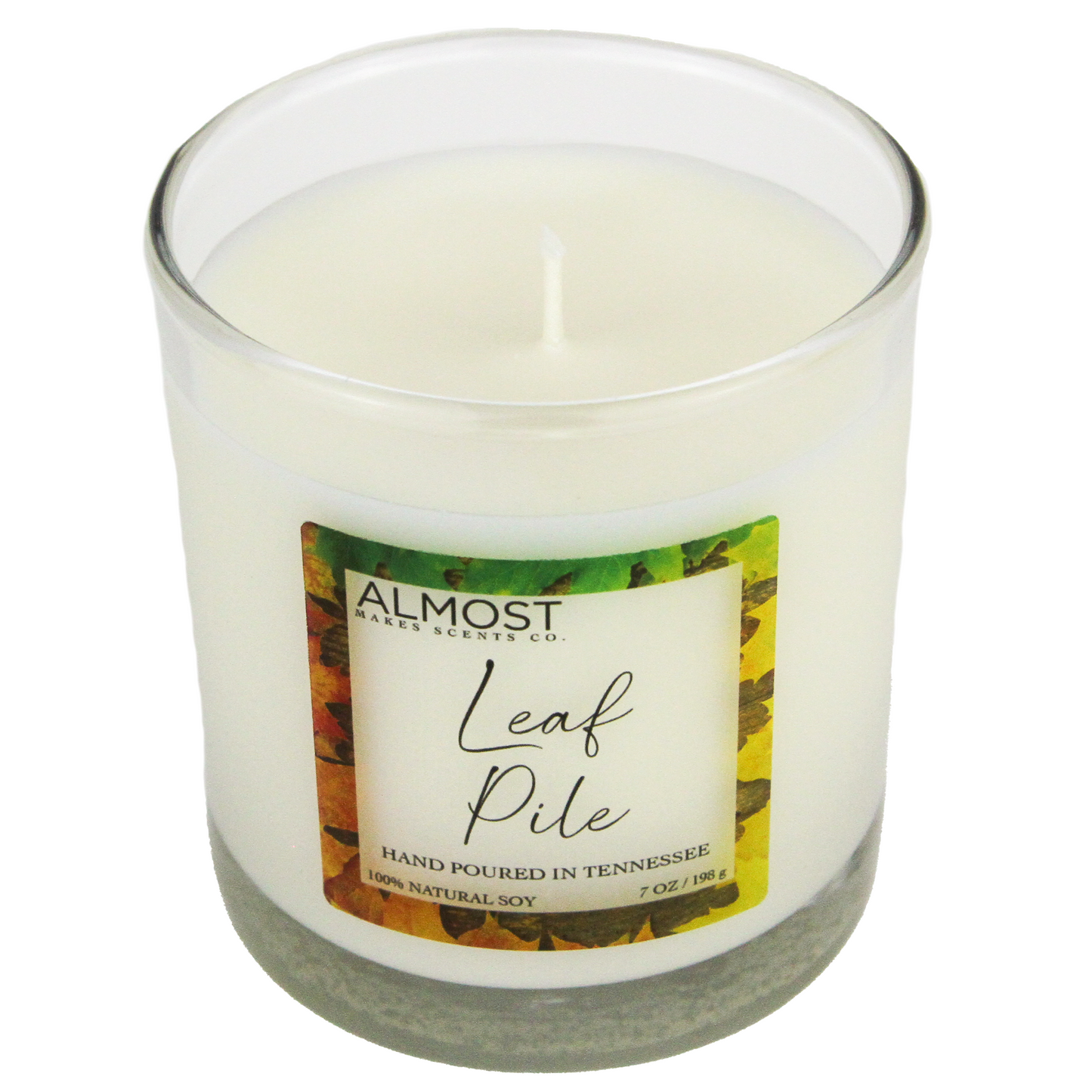 Leaf Pile Handcrafted All Soy candle 8oz