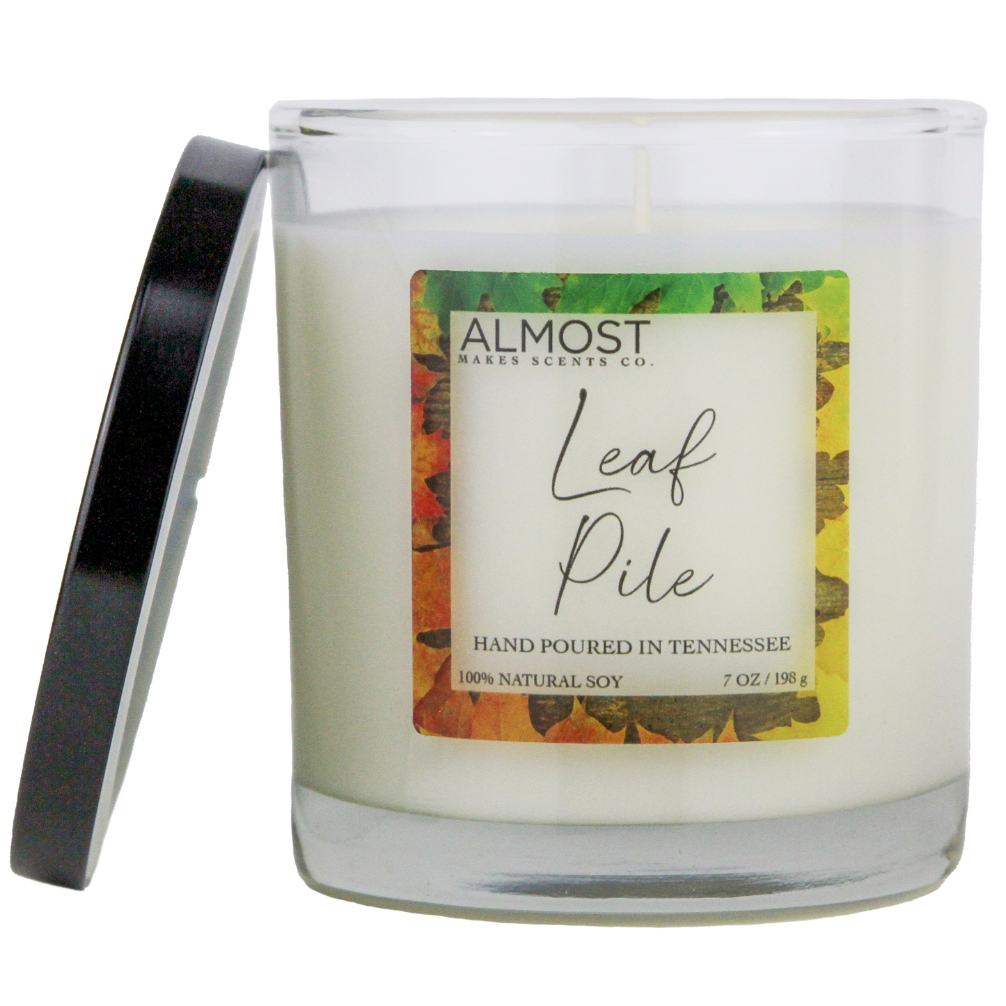 Leaf Pile Handcrafted All Soy candle 8oz