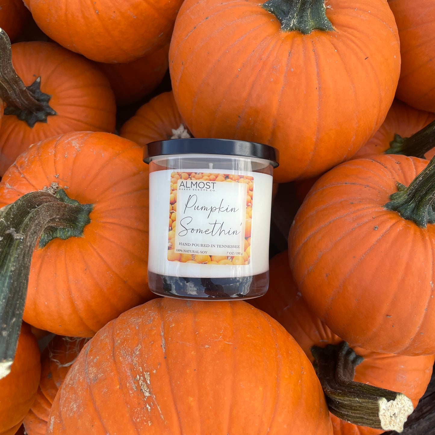 Pumpkin Somethin' Handcrafted All Soy Candle 8oz