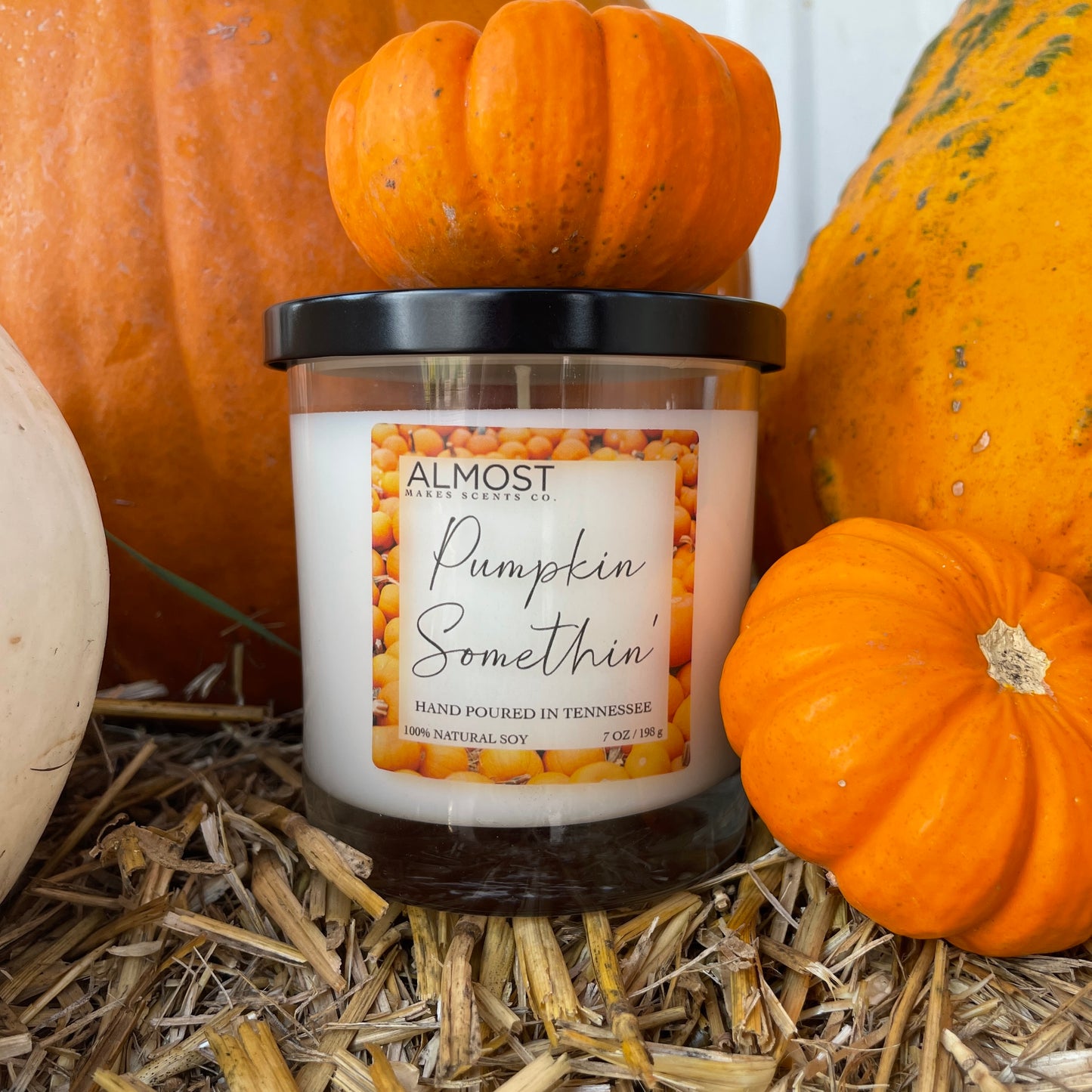 Pumpkin Somethin' Handcrafted All Soy Candle 8oz