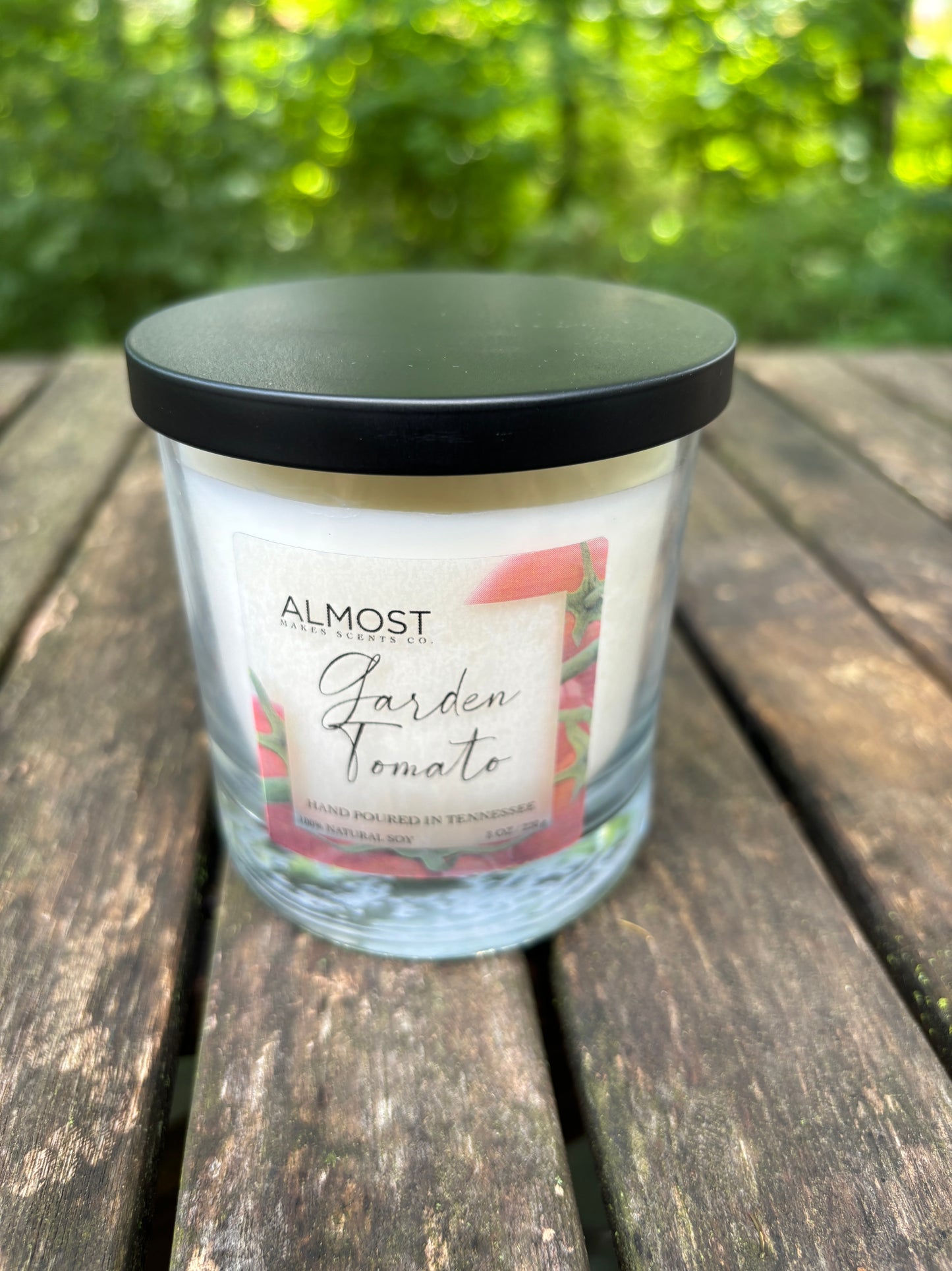 Garden Tomato Handcrafted All Soy candle 8oz