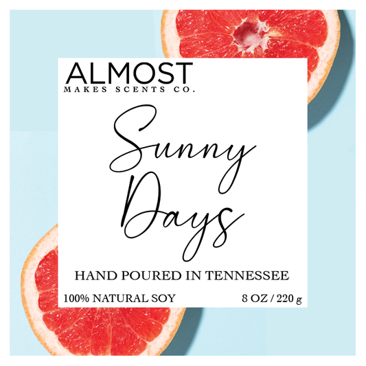 Sunny Days Handcrafted All Soy candle 8oz