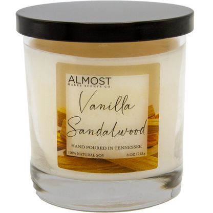 Vanilla Sandalwood All Soy candle 8 oz