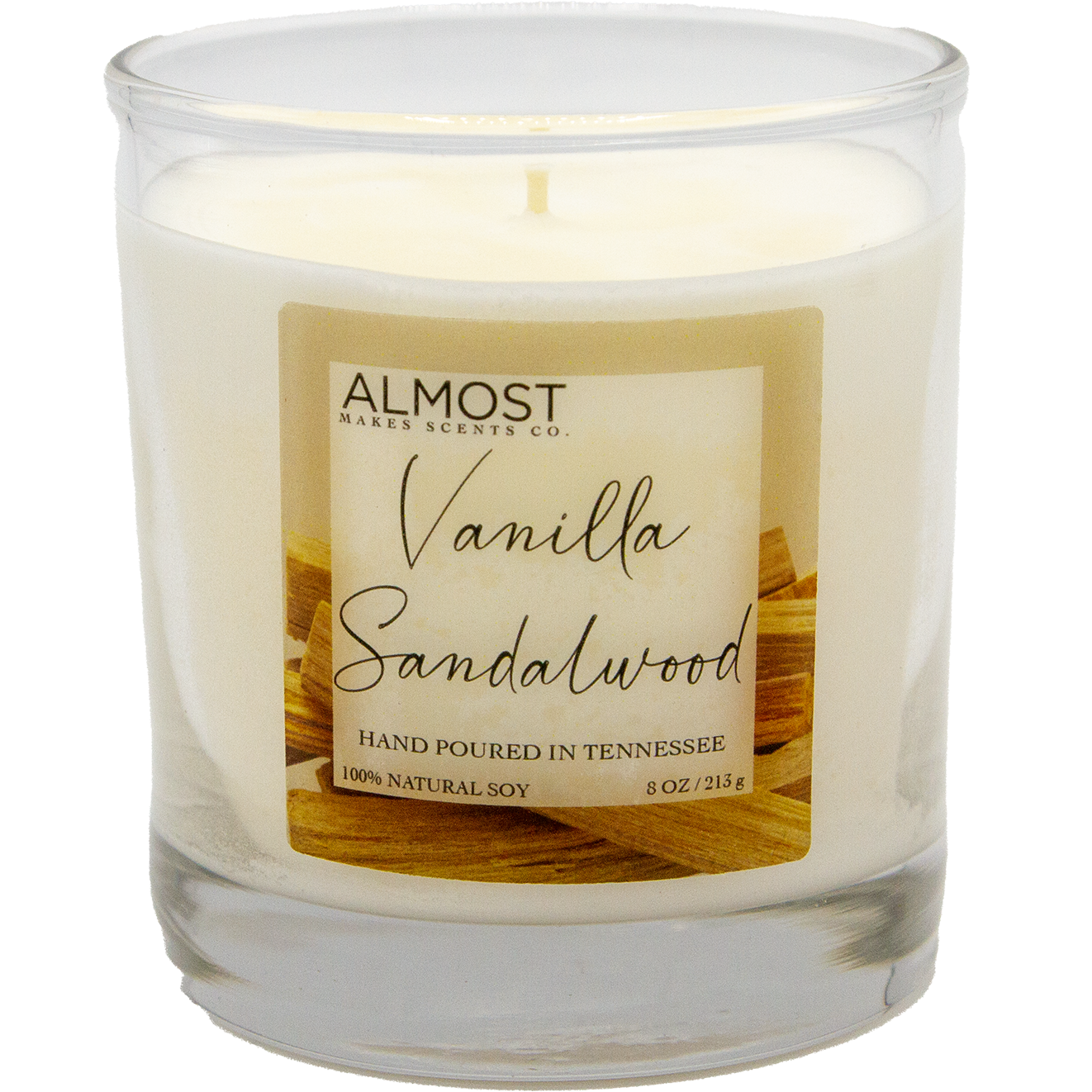 Vanilla Sandalwood All Soy candle 8 oz