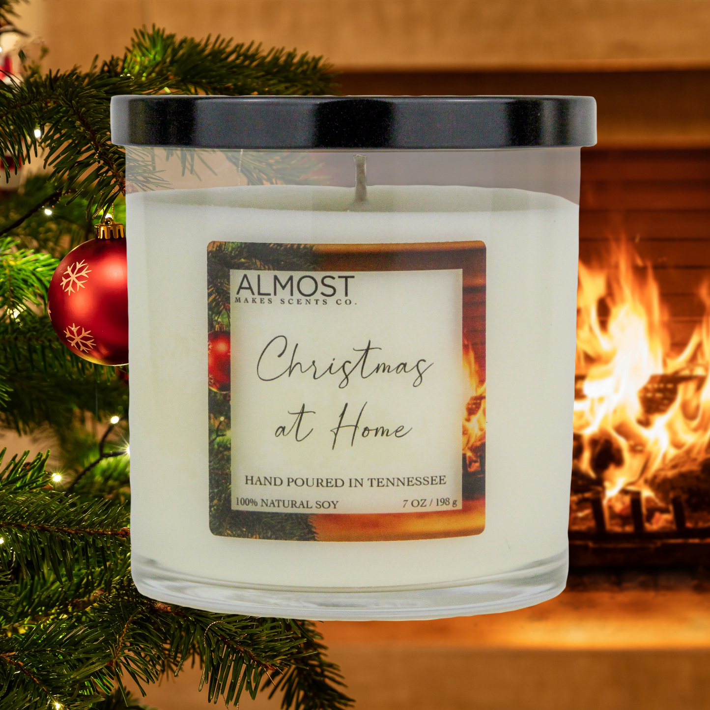 Christmas At Home Handcrafted Soy Candle