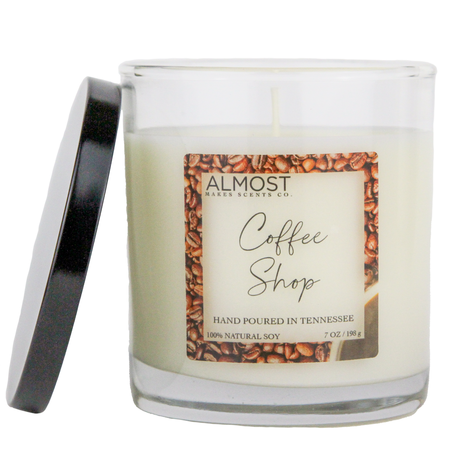 Coffee Shop Handcrafted All Soy candle 7oz