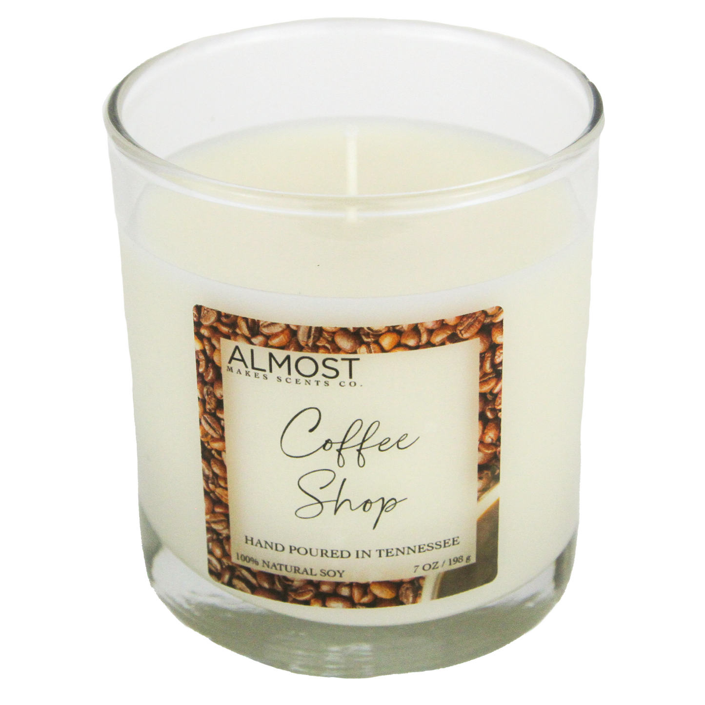 Coffee Shop Handcrafted All Soy candle 7oz
