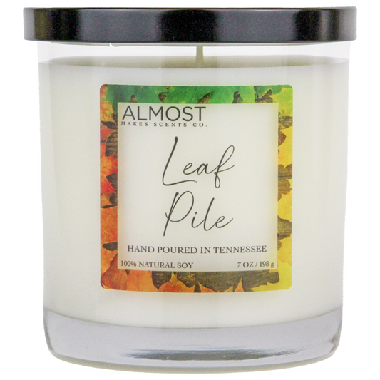Leaf Pile Handcrafted All Soy candle 8oz
