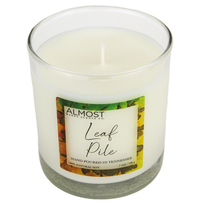 Leaf Pile Handcrafted All Soy candle 7oz