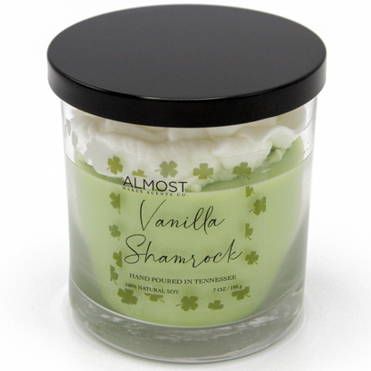 Vanilla Shamrock Handcrafted Soy Candle 8 oz